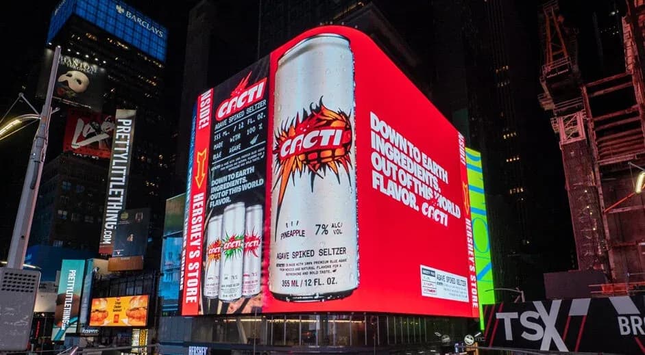 Cacti — Digital Billboard, Times Square, New York