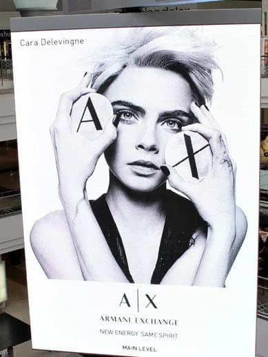 Armani Exchange — Mall Display, New York