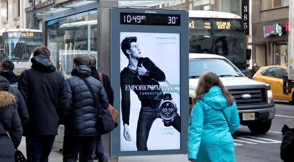 Emporio Armani — Transit Shelter, New York