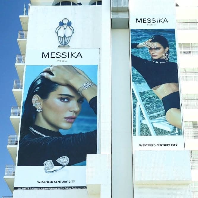 Messika — Kendall Jenner, UK · Los Angeles · New York