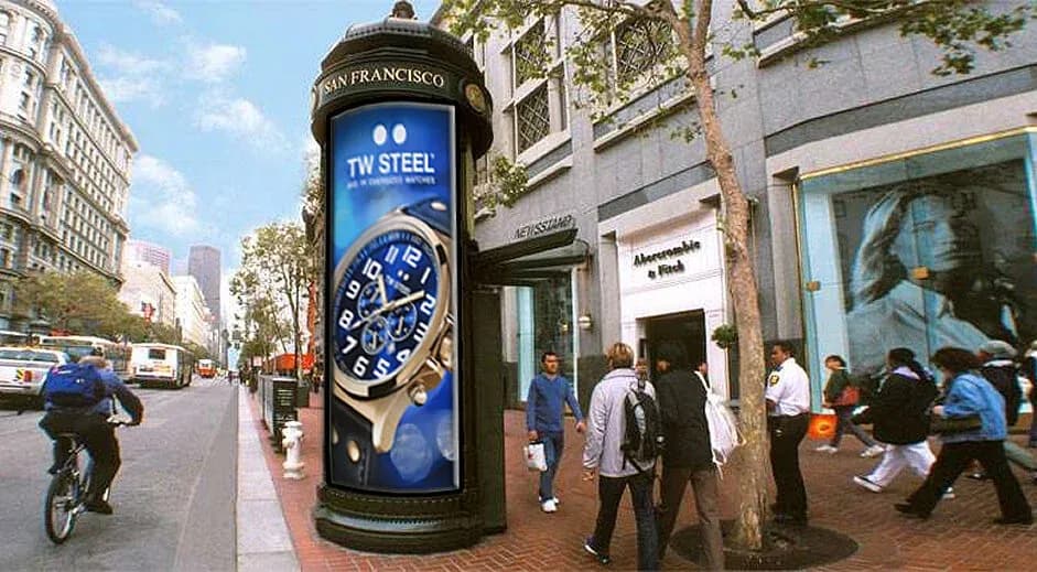 TW Steel — Digital Street Kiosk, San Francisco